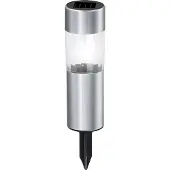 Grundig Solarleuchten Bodenleuchte 6er Set - Edelstahl Solar Licht - Solarlampen für Außen