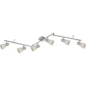 Globo Lighting LED Strahler Metall Nickel matt, 6x E14 LED