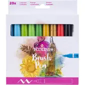 Ecoline Brushpen Set Landschaften - 20 Farben - Ecoline
