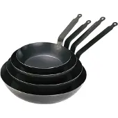De Buyer Frypan T BLEU.5020/26 Bratpfanne, 26 cm max. Durchmesser, Aluminium, Induktionsherd-geeignet