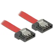 DeLOCK SATA-3 Kabel 30 cm, Metall Clip