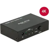 DeLOCK 18683, HDMI, Schwarz, Metall, 18 Gbit/s, 600 MHz, 3840 x 2160 Pixel