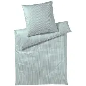 Elegante Mako-Jersey-Bettwäsche Sister Stripe Farbe Salbei Größe 155x220+80x80cm