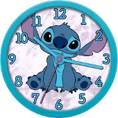Disney KIDS EUROSWAN Stitch - Wanduhr LAS3015