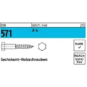 F. REYHER Nchfg. GmbH & Co. KG Sechskantholzschraube DIN 571 16 x 90 A 4