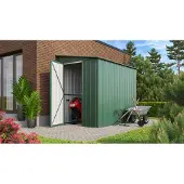 Globel Industries , Metall Anlehn-Gerätehaus, Fahrradgarage "Lean-To 58", jade, 3,75 m²