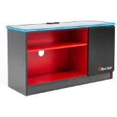 X Rocker Carbon-Tek - Schrankeinheit - für LCD-Display / AV-System - with led lights - Holz - Grau, Rot - Bildschirmgröße: 106.7 cm (42")