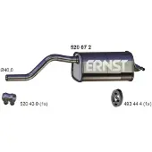 ERNST 520072 Endschalldämpfer für RENAULT TWINGO II (CN0) Auspuff