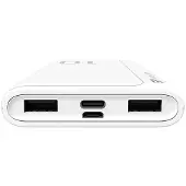 Silicon Power GP15 Powerbank Akkuladegerät 10000 mAh 2x USB 2.1A (SP10KMAPBKGP150W) Weiß