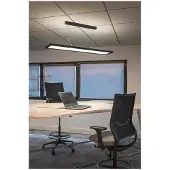 SLV LED-Büro-Hängelampe Worklight Dali 57 W – 4000 K – 120 cm schwarz