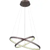 Globo Lighting Hängeleuchte Metall kaffeefarben matt, LED