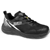 Sparco SBTB0013B0K11044, Uni Feuerwehr- und Sicherheitsschuhe, Schwarz/Dunkelgrau, 44 EU
