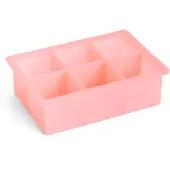 HAY - Eiswürfelform für 6 Eiswürfel 18x14x4 cm (Rosa)