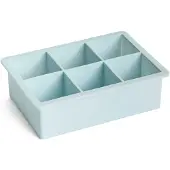 HAY Eiswürfelform Ice Cube Tray-6 Cubes XX-Large-Ice blue