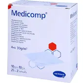 Medicomp Vlieskomp.steril 10x10 cm 4lagi 25X2 St