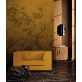 Kek Amsterdam Farbverlaufsblumentapete FU-038 - 389,6x280cm ocker