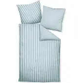 Janine LOESCHEN Design Edelflanell Bettwäsche-Garnitur Chinchilla S 78060 Farbe perlblau-32 Größe 135x200 + 80x80cm