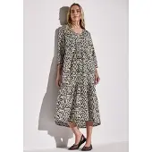 Street One Midikleid Ohne Taschen mit grafischem Muster