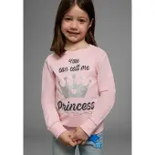 Kidsworld Langarmshirt "YOU CAN CALL ME PRINCESS" Langarm, Basic-Passform, bedruckt, Rundhalsausschnitt