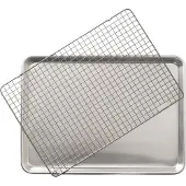 Nordic Ware Naturals Half Sheet Backblech mit ofenfestem Grillgitter
