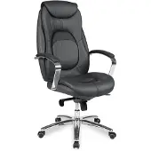 Duo Collection Chefsessel "Mattes XXL", grau (anthrazit, schwarz), Kunstleder, Stühle, Chefsessel, mit gepolsterten Armlehnen