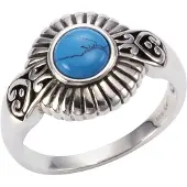 Firetti Ring 925/- Sterling Silber Türkis türkis Glänzend ZEEme Weiß