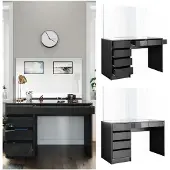 Vicco Schminktisch Sherry Anthrazit 120 cm, Model 36885