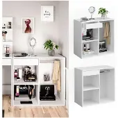 Vicco Anstellschrank Isabelle Weiß 80.1 x 75 cm, Model 34430