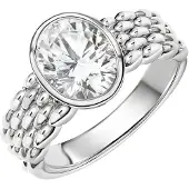 Zeeme Silber Ring 925/- Sterling Silber rhodiniert Zirkonia