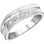 Zeeme Basic Ring 925/- Sterling Silber rhodiniert Zirkonia