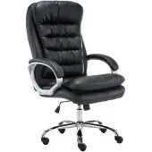 CLP Bürostuhl XXL Vancouver Kunstleder HBT: 116x68x77 cm schwarz