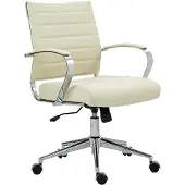 CLP Bürostuhl Oakland Stoff HBT: 90x57x62 cm creme Stoff