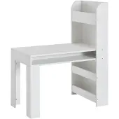 KADIMA DESIGN Kinderschreibtisch mit integriertem Regal, Kratzfest, Wasserabweisend, Melaminharzbeschichtung. 90x50x110 cm |
