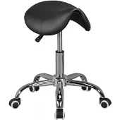 KADIMA DESIGN Sattelhocker höhenverstellbar, belastbar bis 100 kg, anpassbar in Schwarz | Gr.: onesize