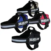 Julius-K9 Powerharness, Hund, Westengeschirr, XXL, Schwarz, Polyester, Einfarbig