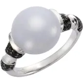 Jamelli Ring 925/- Sterling Silber Calcedon und Spinell