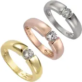 Zeeme Silber Ring Silber 925 mit Zirkonia weiß