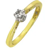 Diamonds by Ellen K. Ring Gold 585 zweifarbig mit Diamant 0,25ct.