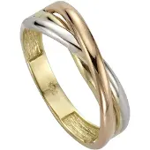 Fascination by Ellen K. Ring Gold 333 dreifarbig