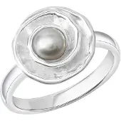 Celesta Silber Ring 925 Silber Süßwasserzuchtperle
