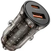 TechProtection Cc03 2-Port Autoladegerät Pd75W Schwarz