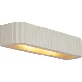 QAZQA - Skandinavisch Skandinavische Wandleuchte Beige Rechteckig 2-flammig - Plaster I Wohnzimmer I Schlafzimmer - Gips Länglich - LED geeignet E14