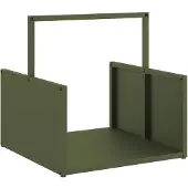 vidaXL Brennholzregal Olivgrün 40x40x40 cm Kaltgewalzter Stahl
