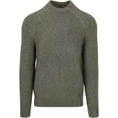Superdry für Herren. M6110634A Dicker grüner Raglan-Pullover (XL), Lässig, Polyester