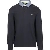 Gant Poloshirt Reg Chambray Heavy Rugger Herren Evening Blue 25-XXXXL