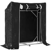 vidaXL Brennholzregal mit Regenschutz 100,5x40,5x110,5 cm