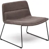 Natur24 Sessel Zahara 74 x 68 x 69 cm Metall Eukalyptus Gewebe Braun Schwarz