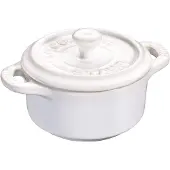 Staub Ceramic Mini Cocotte Geschenkkarton 13 x 7,3 x 9,5 cm, Ø 9,5 cm rund Elfenbeinweiß