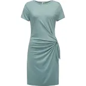 Ragwear Shirtkleid "Knotta" Ohne Taschen Kurzarm Sommerkleid mit seitlichem Bindeband