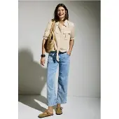 Cecil Langarmbluse , Damen, Gr. XL (44), beige (pumice beige), Web, Obermaterial: 55% Leinen, 45% Viskose, unifarben, bequem hüftbedeckend, Rundhals, Aufschlag, Blusen Langarmbluse, mit Knoten am Saum